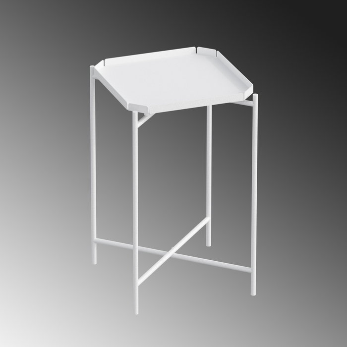 Hanah Home Shb-008-B Mesa de centro metálica blanca Hanah Home Shb-008-B Mesa de centro metálica blanca